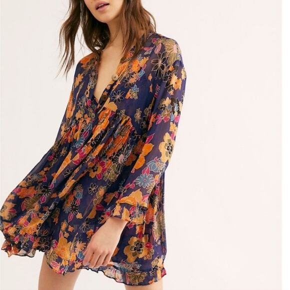 Free People Everything And More Shift Dress - Picture 1 of 7